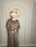 Jerseydress Dina taupe